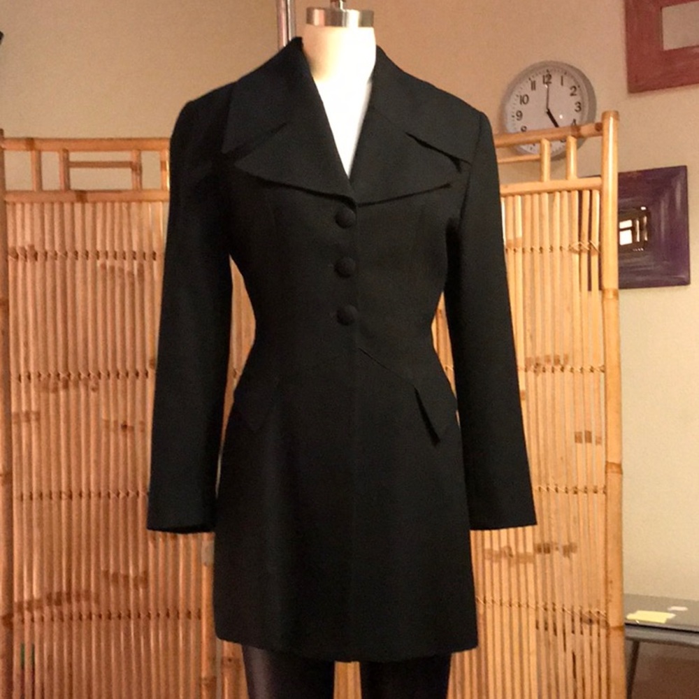 Vintage Bebe 100% Wool Fitted Blazer